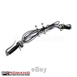 Chrome Motorcycle Handlebar Brake Lever Hand Grip Control Switch Set For BMW R75