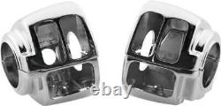 Chrome Plated Handle Bar Switch Housing witho Audio Cruise Harley Road Glide 08-13