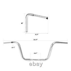 Chrome Rise 10 Ape 1-1/4 Hanger Bar Handlebar Fit For Harley Sportster XL