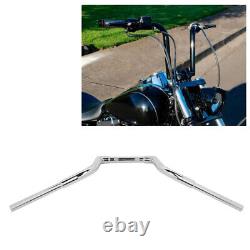 (Chromed Silver)Motorcycle Z Handlebar Stainless Steel Universal Drag Z Bars
