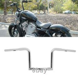 (Chromed Silver)Motorcycle Z Handlebar Stainless Steel Universal Drag Z Bars