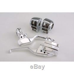 Custom Chrome Handlebar Controls 5 Button Switches Levers for 08-13 Harley FLH/T