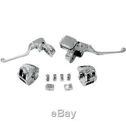 Drag Specialties H07-0755KDS Chrome Handlebar Control Kit with Mechanical Cl
