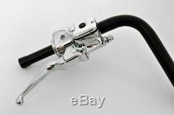 Fat 10 Black Ape Hangers Handlebars Hand Controls Switches 1-1/4 Bar Harley