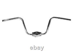 Fehling Moto Motorcycle 410 Ape Hanger Handlebar Non-Dimpled Chrome 7/8 Inch