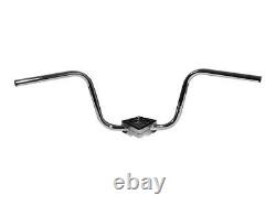 Fehling Moto Motorcycle H270 Ape Hanger Handlebar Non-Dimpled Chrome 1 Inch