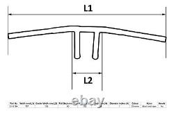 Handlebar 1 Chrome fit Fits Honda VT1100, VT750, Yamaha XVS650 (Each)