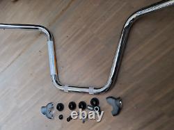 Handlebar Chrome APE Hanger + Riser Kit Triumph Bobber, Black