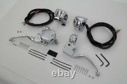 Handlebar Control Kit with Switches Chrome fits Harley-Davidson