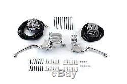 Handlebar Control Kit with Switches Chrome fits Harley Davidson, V-Twin 22-0824