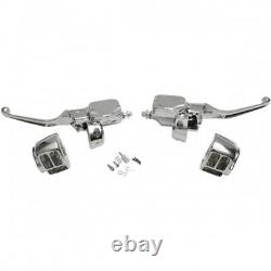 Handlebar control kit with hydraulic clutch chrome Drag specialties 07-0654DS