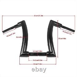 Hanger 14 Drag Bars Handlebar Compatible With Harley Dyna Sportster XL883 1200