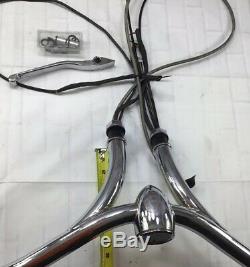 Harley Davidson Climax Handlebars/Hand Controls Chrome With Wires Assembly