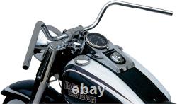 Harley TRW 25.4 MM 1 steel handlebar chrome FX dyna softail TÜV ABE mystic