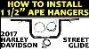 How To Install Step By Step Ape Hangers Handlebars On Harley Davidson Street Glide