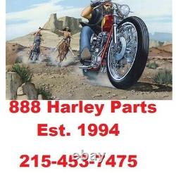Mohawk Chrome & Black Mirror Set (Pair) Harley Handlebar Controls 1970-2019