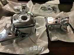 New Harley Chrome Handlebar Controls Touring Softail Dyna Sportster 2005^ Dual D