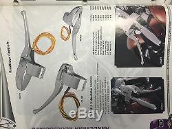 Omp 3-d Chrome Handlebar Hand Control Master Cylinder Harley 3/4 Bore 08-837