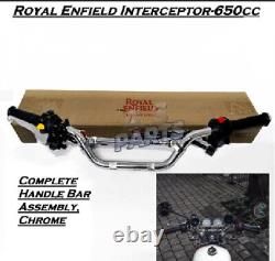 Royal Enfield Complete Handle Bar Assembly For Interceptor 650