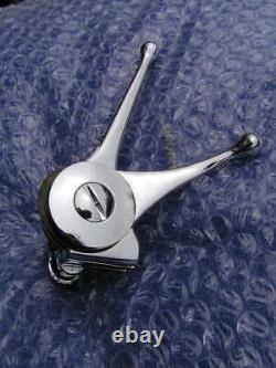 Superb quality new chromed brass DUAL AIR / MAG LEVER 7/8 handlebars right hand