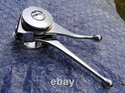 Superb quality new chromed brass DUAL AIR / MAG LEVER 7/8 handlebars right hand