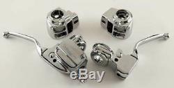 Ultima Chrome 15mm Bore Handlebar Controls for Touring with Radio Controls 08-13