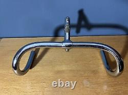 Ultra Rare Cinelli Mod 15 Road/Track Bike Steel Handlebars Stem Chrome c. 1950's