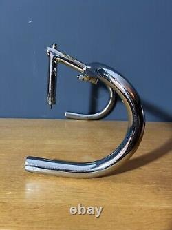 Ultra Rare Cinelli Mod 15 Road/Track Bike Steel Handlebars Stem Chrome c. 1950's