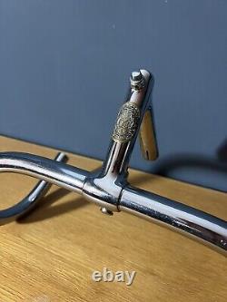 Ultra Rare Cinelli Mod 15 Road/Track Bike Steel Handlebars Stem Chrome c. 1950's