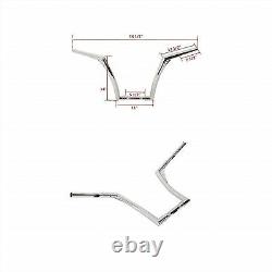 1-1/4'' 14'' Montée Fat Ape Hanger Guidon Pour Harley Sportster XL Softail