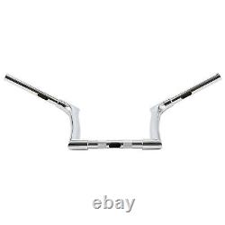 1-1/4 Poignées de guidon de type Ape Hangers de 10 pouces de hauteur, adaptées pour Harley Fat Boy Low Rider 2018+