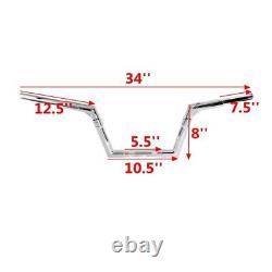 1.25 Chrome 8 Elever Frisco Ape Guidon Pour Harley Sportster XL 1200 Iron 883