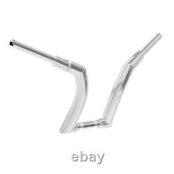 12 Monte Ape Hanger Chrome Guidon Fit Pour Harley Touring Street Glides 14-23