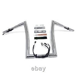 14 élévation pré-câblée 1,5 32mm guidon Ape Hanger pour Road King FLHR FLHRC 16-23