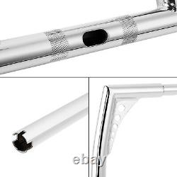 18 élévation guidon barre de poignée de 1-1/4'' Fat Ape Hanger adapté pour Harley Dyna FLD 2012-2016