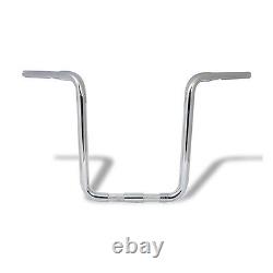 Buffalo 1 1/4 Fat Apehanger 17 High, Chrome, pour Harley Davidson Springer