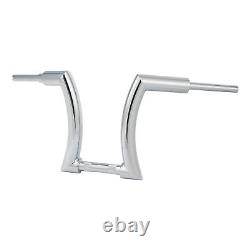 Chrome 14 Rise 2 Ape Hanger Guidon Adapté Pour Harley Softail Slim Sportster