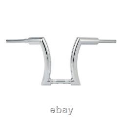 Chrome 14 Rise 2 Ape Hanger Guidon Adapté Pour Harley Softail Slim Sportster