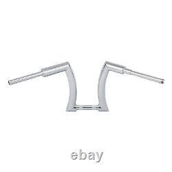 Chrome 14 Rise 2 Ape Hanger Guidon Adapté Pour Harley Softail Slim Sportster