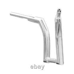 Chrome 16' Rise Ape Hanger Handlebar Adapté Pour Harley Touring Electra Glides 14-23