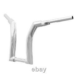 Chrome 16' Rise Ape Hanger Handlebar Adapté Pour Harley Touring Electra Glides 14-23