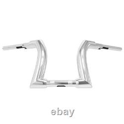 Chrome 16' Rise Ape Hanger Handlebar Adapté Pour Harley Touring Electra Glides 14-23