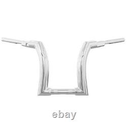 Chrome 16' Rise Ape Hanger Handlebar Adapté Pour Harley Touring Electra Glides 14-23