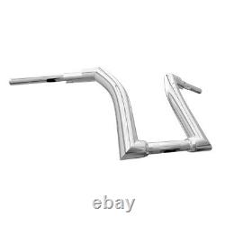 Chrome 16' Rise Ape Hanger Handlebar Adapté Pour Harley Touring Electra Glides 14-23