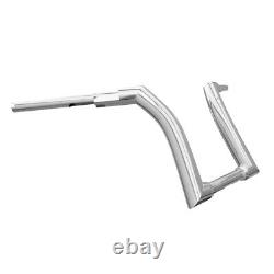 Chrome 16' Rise Ape Hanger Handlebar Adapté Pour Harley Touring Electra Glides 14-23