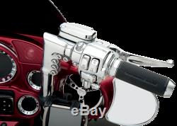 Faites Glisser Chrome Frein D'embrayage Kit Contrôle Guidon 15mm Harley Touring 2008-2013