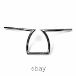 Guidon 7/8 Z pour moto pour Honda Yamaha Suzuki Noir / Chrome UK