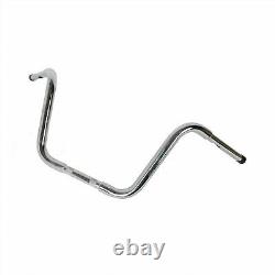 Guidon Ape Hanger 1-1/4'' avec une élévation de 12'' pour Harley Sportster XL Softail