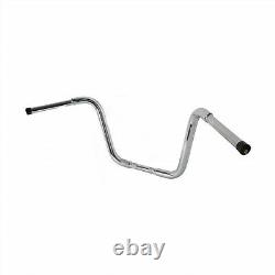 Guidon Ape Hanger 1-1/4'' avec une élévation de 12'' pour Harley Sportster XL Softail