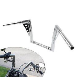 Guidon Ape Hanger de 10 pouces pour Harley Sportster Softail Dyna